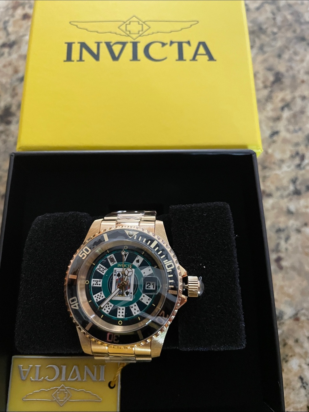 Invicta Gold-Tone 40mm House of Cards Watch